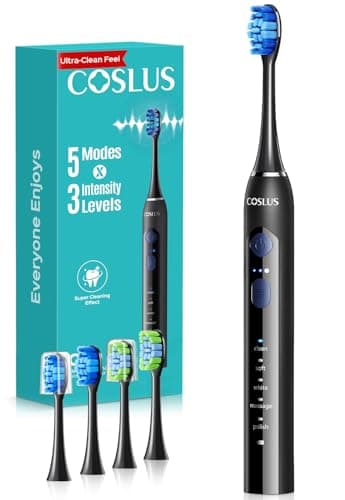 COSLUS C30 Electric Toothbrush for Adults, Effective Yet Gentle Ultra-Clean
