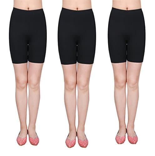 IRELIA 3 Pack Modal Girls Bike Shorts Solid Underwear for School Size 6-16 01 XS