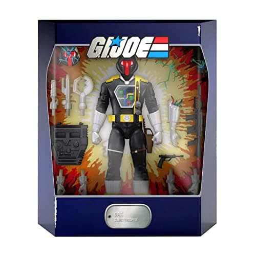Super7 ULTIMATES! G.I. Joe Cobra B.A.T. - 7" G.I. Joe Action Figure with Accessories Classic Cartoon Collectibles and Retro Toys