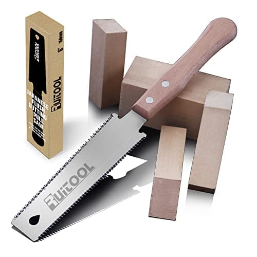 RUITOOL Japanese Hand Saw 6 Inch Double Edge Ryoba Pull Saw for Flush Cuts