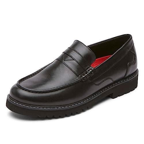 Rockport Men's Maverick Penny, Black, 10 M
