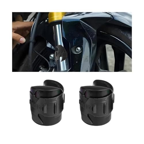 HZEL Motorcycle Fork Seal Cleaner Tool, 2PCS 45mm-55mm Motorbike Front Fork Seal Saver Cleaner Removal Tools, Shock Absorber Motocross Cleaning Tool, Universal for Motocross Dirt Bike Scooters (Black)