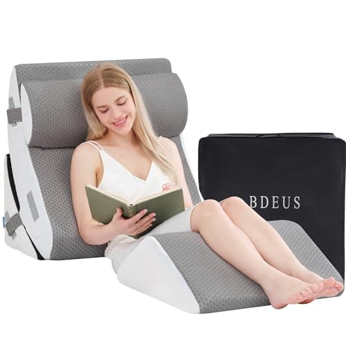 BDEUS 4PCS 25 Inch Extra Wide Orthopedic Bed Wedge Pillow Set