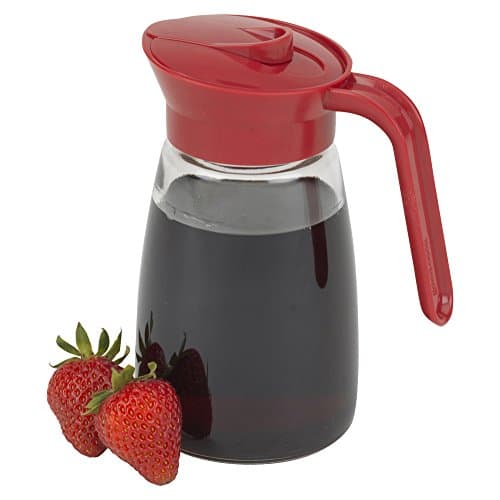GoodCook Everyday 12 oz. Syrup Dispenser – Easy Pour Spout Waffle & Pancake Syrup Dispenser Container, Glass Syrup Bottle for Maple Syrup, Honey, Barbecue Sauce