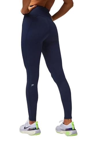 Fabletics Women's Define PowerHold® High-Waisted Legging, Workout, Yoga, Maximum Compression, Flattering, S/Regular | 27, Deep Navy