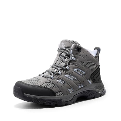 NORTIV 8 Women's Waterproof Hiking Boots Outdoor Trekking Mid Backpacking Mountaineering Lightweight Boots,Size 5.5W,Dark Grey,NWUWHB2501