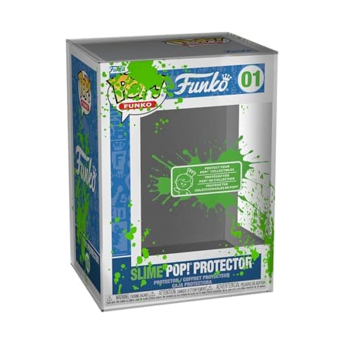 Funko Pop! Protector Printed UV: Slime Pop Protector - Premium Protector Display Cases Pop Collectable Vinyl Figures - Durable and Stackable Storage