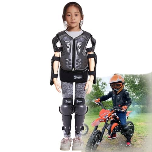 Reomoto Kids Full Body Protector Youth Dirt Bike Gear for Motorcycle Cycling Skiing Motorbike Riding Bike Vest with Knee Elbow Protectors