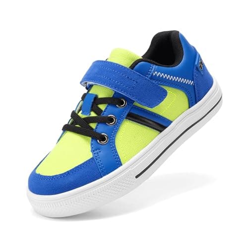 DREAM PAIRS Kid Sneakers Girls Boys School Loafers Shoes LilLegends TimberTot,Size 7 Toddler,Light Green/Blue,151014-K