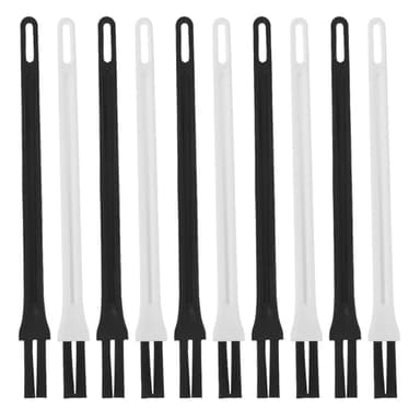 Angoily 10Pcs Soft Bristle Coffee Machine Cleaning Brushes Multi-Use Small Cleaning Tools for Coffee Maker Espresso Keyboard Toaster Grinders Compact Portable