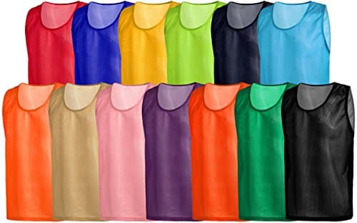 Soccer Pennies Football Practice Jersey, 10 Pack, Scrimmage, Sky Blue
