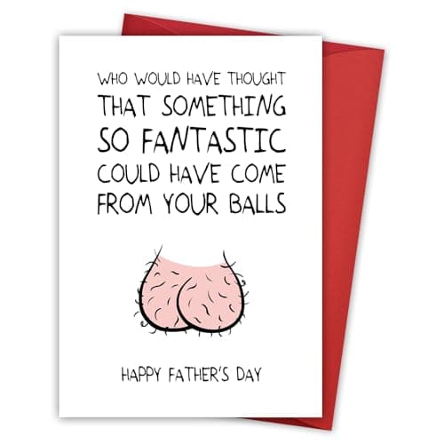 Fathers Day Card, Fathers Day Funny Gifts from Daughter Son Kids Wife, Best Jokes Daddy Gift Ideas, Boy Girl Dad Gifts, Gag Gift for Dad Who Wants Nothing, Humorous Unique Card for Husband Father