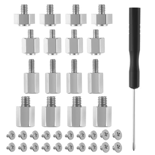 36PCS M.2 SSD Screw Kit Motherboard Standoffs and Mounting Screws Kit for Laptop PC Repair & DIY