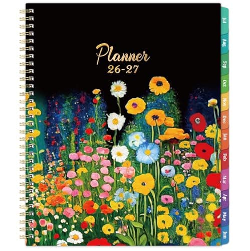 2026-2027 Planner - 2026-2027 Planner Weekly and Monthly, July 2026-June 2027, Academic Planners, 8.5''x11, with 12 Colorful Tabs, Flexible Cover