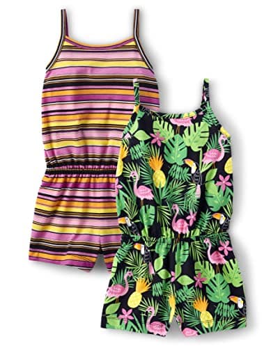 The Children's Place,and Toddler Girls Sleeveless Fashion Romper,5T