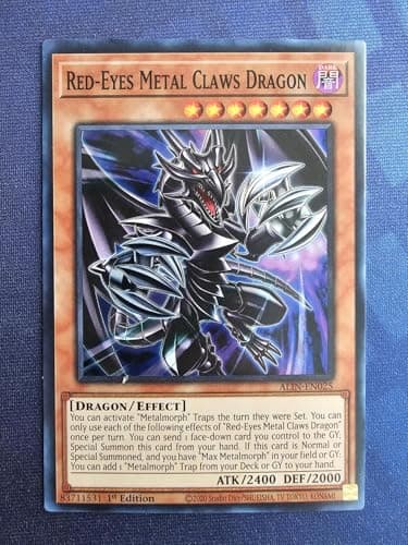Red-Eyes Metal Claws Dragon - ALIN-EN025 - Super Rare - 1st Edition