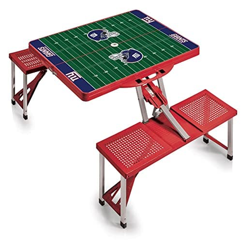 NFL New York Giants Sport Digital Print Picnic Table, One Size, Red
