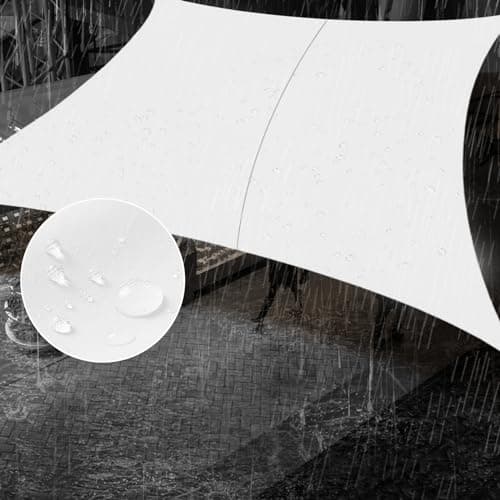 SUNNY GUARD 7' x 13' Waterproof Shade Sail 95% UV Block Outdoor Canopy