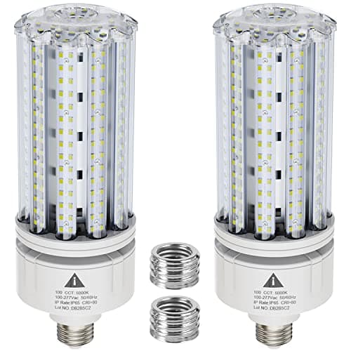 ZP LED Corn Light Bulb 100W Super Bright 15000lm 5000k E26 /E39 Led Corn Bulb, 1000W Equivalent CFL Metal Halogen HID Led Bulb for Outdoor Indoor Area Garage Basement Warehouse (2-Pack)