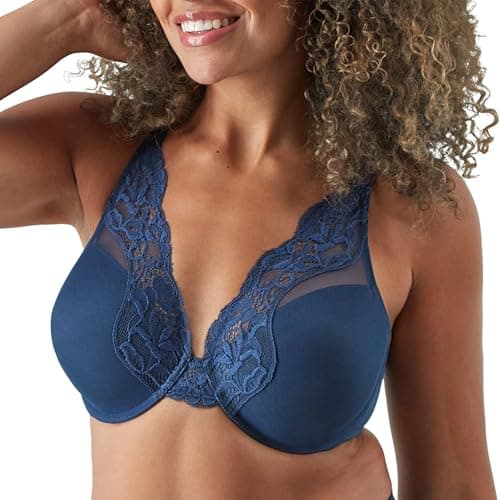 Bali Women's Lace Underwire Bra, One Smooth U Comfort Stretch Full-Coverage Convertible Bra