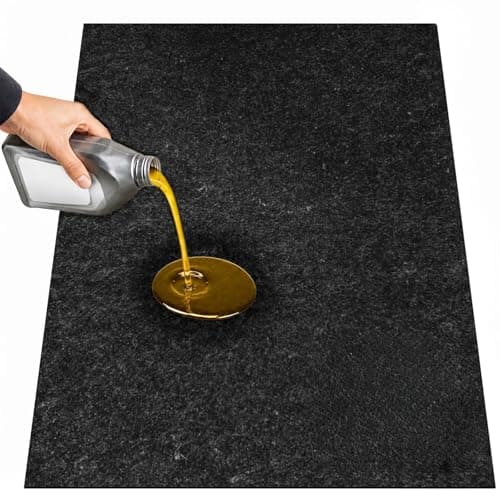 TABABAO Oil Spill Mat,59" × 36" Absorbent Garage Floor Mat for Under Car, Waterproof Oil Pad, Reusable Washable Durable Maintenance Mat, Protects Garage & Driveway from Spills and Stains, Black
