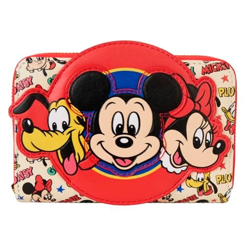 Loungefly Disney Mickey and Friends Classic Zip Around Wallet
