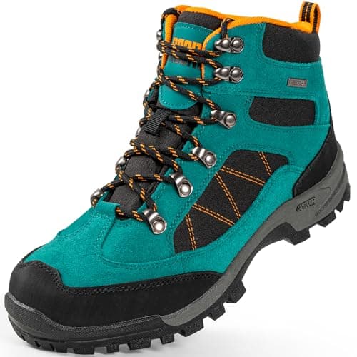 R CORD Hiking Boots Women Waterproof Womens Hiking Boots Outdoor Trekking Camping Trail Womens Outdoor Hiking Shoes Blue Size 6