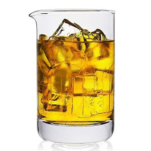 BaveL Crystal Mixing Glass,Professional Extra Large 20 OZ Crystal Cocktail Mixing Glass,Lead-Free Stir Glass,Premium Seamless Design - Great Gift Idea-Professional Quality (20 OZ)