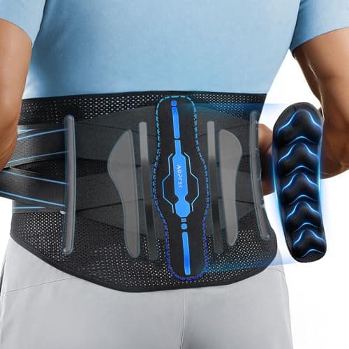 AGPTEK Back Brace for Lower Back Pain, Breathable Air Mesh Support Belt M