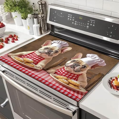 HOMETITUTE Chef Dog Stove Top Cover 28x20 Diatomite Heat Resistant Mat