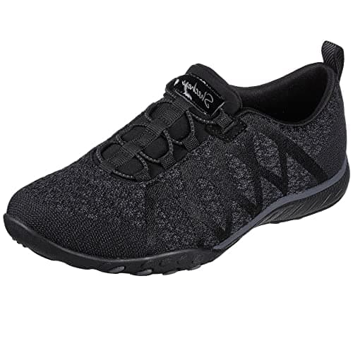 Skechers Women's Breathe Easy - Infi Knity, Black, 5 M