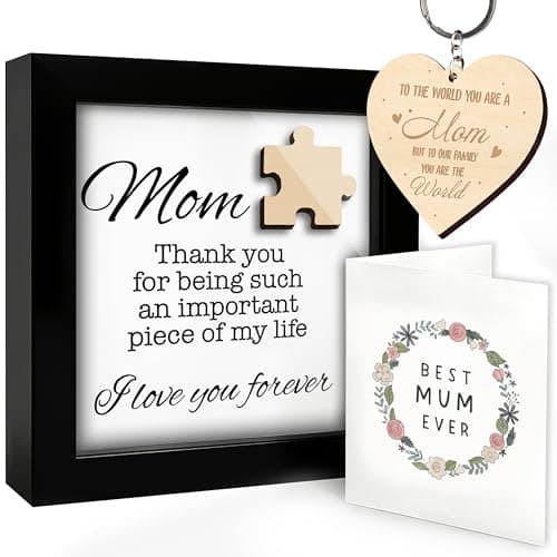 Birthday Gifts For Mom From Daughter Son Wooden Puzzle Piece Frame Wall Art Gifts for Mother Nana Grandma Thank You for Being Such Important Piece Plaque Desk Decor HF396