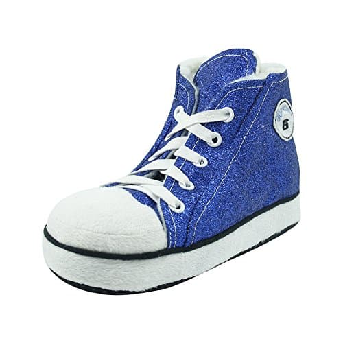 Gohom Children's Fleece Winter Indoor Slipper Boots House Blue US Kid Size 8-9