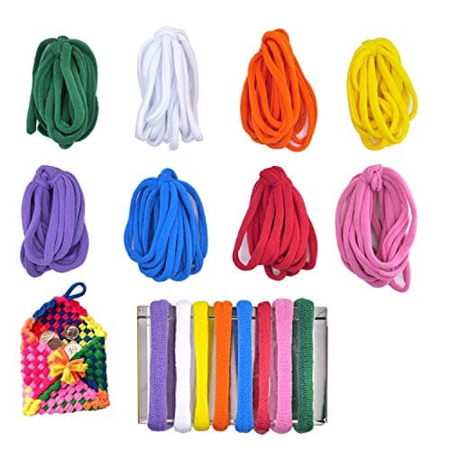 KRISMYA Kids Loom Loops Refills,192 Pcs Loom Potholder Loops