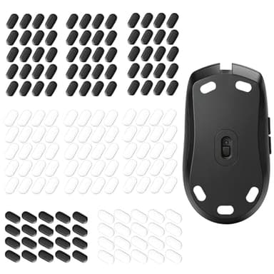 TNJPSEK 160 Dot Mouse Skates, Universal Glass Mouse Skates for Gaming Mice, Custom Speed and Control Dots for FPS and Precision Play, Smooth Glide on Cloth and Glass Mouse Pads (7mmx14mm)