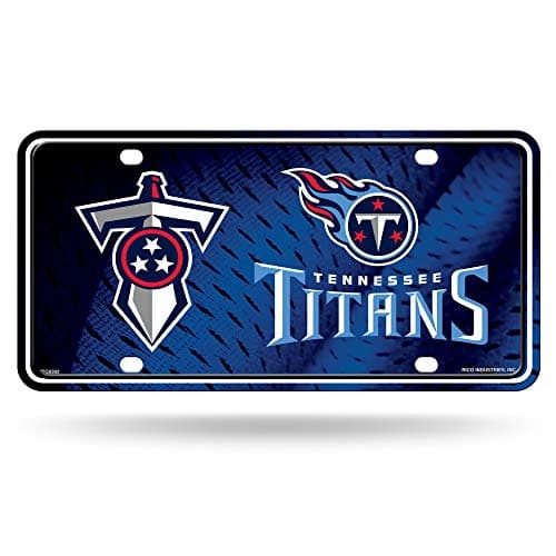 Rico Industries NFL Tennessee Titans Metal License Plate Tag