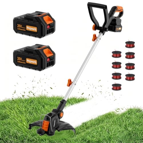 HEYWORK 20V 12-Inch Cordless String Trimmer, Weed Wacker & Edger