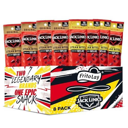 Frito Lay Jack Link's Steak Bites Variety Pack, (Pack of 8)