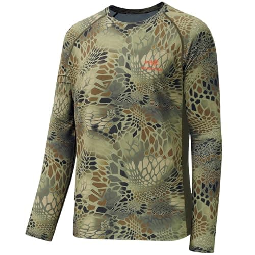 BASSDASH Men's Hunting Camo Performance Long Sleeve Shirt Fishing UPF50+ FS13M