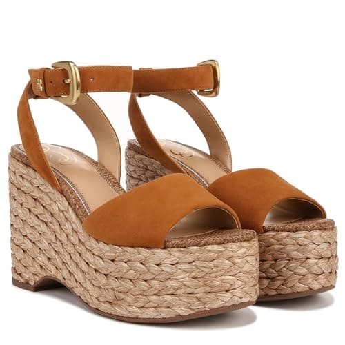 Sam Edelman April Wedge Sandal Rustic Brown 11 Medium