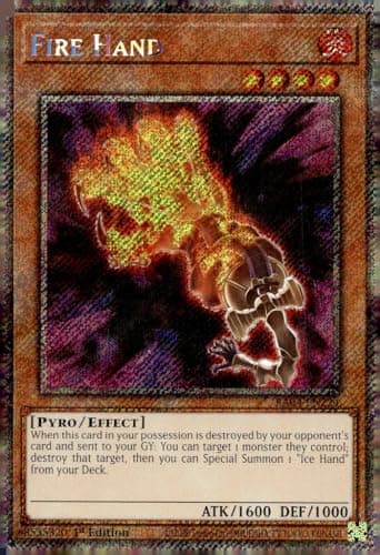 Fire Hand (Platinum Secret Rare) - RA04-EN224 - Platinum Secret Rare - 1st Edition