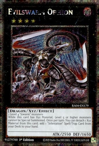 Evilswarm Ophion (Platinum Secret Rare) - RA04-EN179 - Platinum Secret Rare - 1st Edition