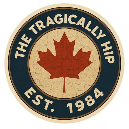 2 Decals 2 inches and 3 inches The Tragically Hip - Aesthetic Vinyl Sticker – Waterproof Quote Decal Sticker for Laptop, Water Bottle, Car, Phone – Durable Sticker for Teens, Adults