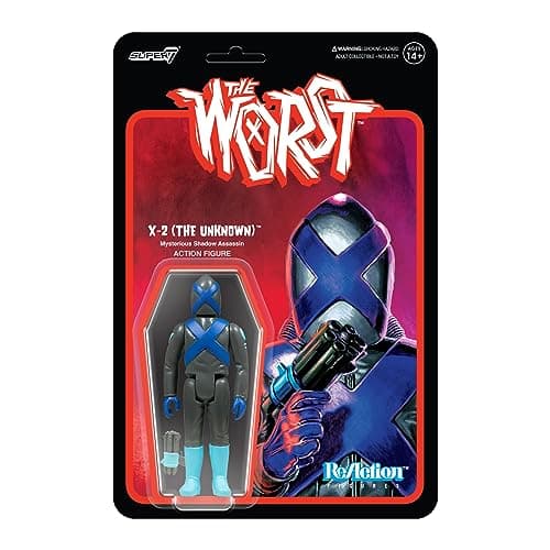 Super7 The Worst X-2 (Infared) - 3.75" The Worst Action Figure with Accessory Collectibles and Retro Toys