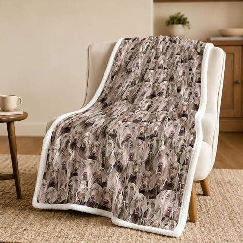 BlessLiving Weimaraner Brown Throw Blanket Dense Blanket