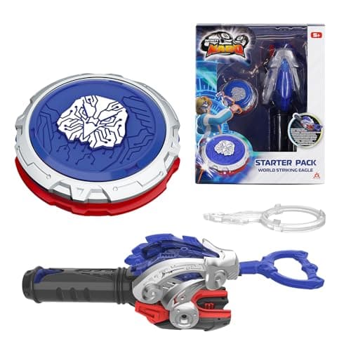 INFINITY NADO Battling Toys, Battle Set with Spinning Top & String Launcher, Metal Spinning Tops Boy Toys Kids Gifts, Starter Pack World Striking Eagle