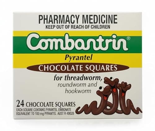 Combantrin Chocolate Squares - 24 Pack - Made in Australia | EXP: 11/2028