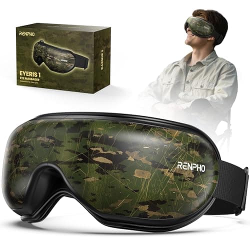 RENPHO Eyeris 1 Eye Massager with Heat, Perfect Relaxation & Birthday Gifts for Men, Husband, Dad, Massaging Eye Mask for Eye Care, Dry Eyes & Head Tension