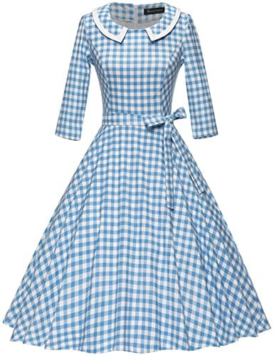 GownTown Womens Dresses 1950s Vintage Swing Stretchy Dresses