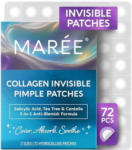 MAREE Invisible Pimple Patches - Clear Hydrocolloid Acne Patches